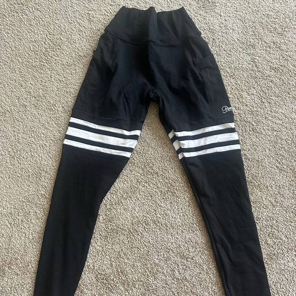 Bombshell Sportswear Pants - Bombshell Black and White Sock Leggings